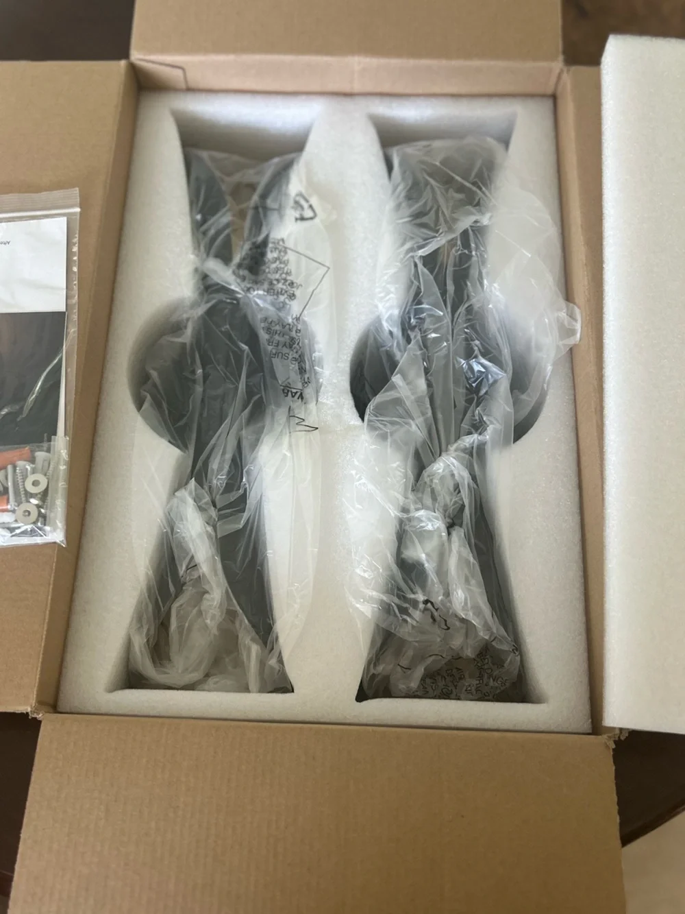 NIB PAIR Wall Sconces Dimmable Black Gold Sconce Lights Hardwired Modern Indoor